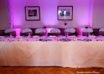 purple Mood Lighting behind top table
