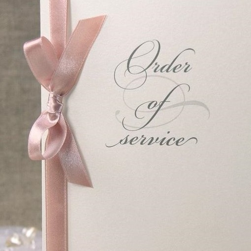 WEDDING ORDER OF SERVICE